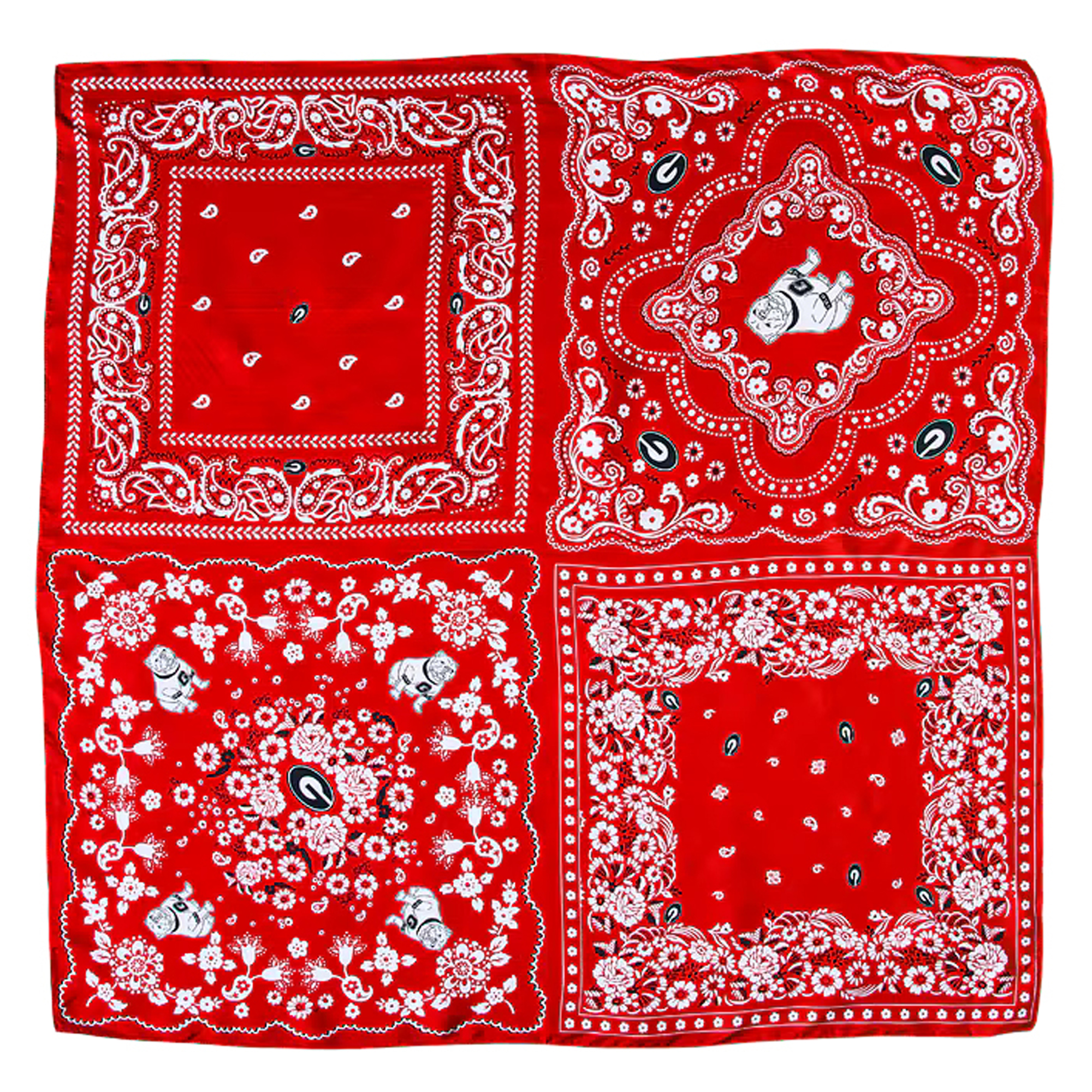 Smith & Quinn Georgia Bulldogs Square Silk Scarf