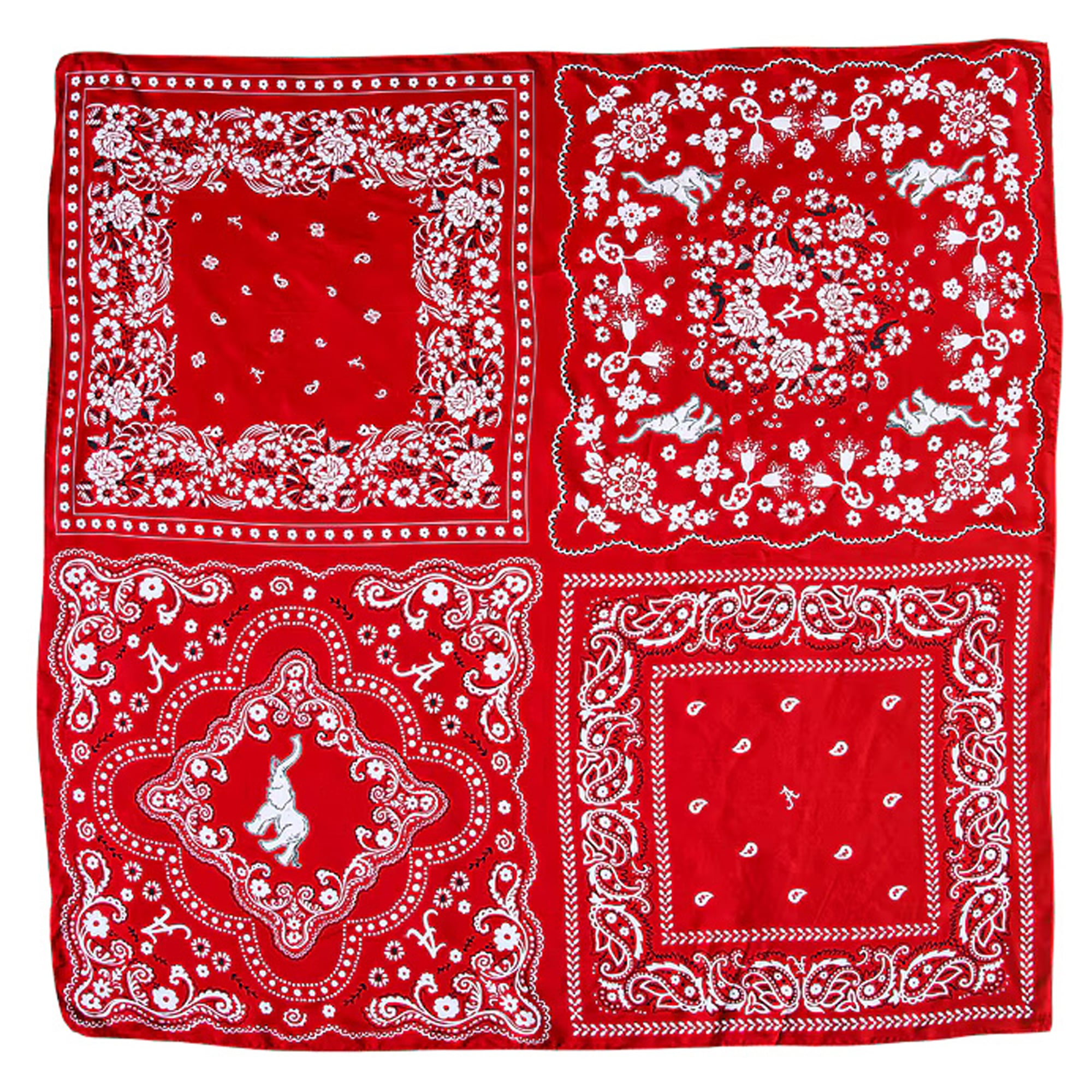 Smith & Quinn Alabama Crimson Tide Square Silk Scarf