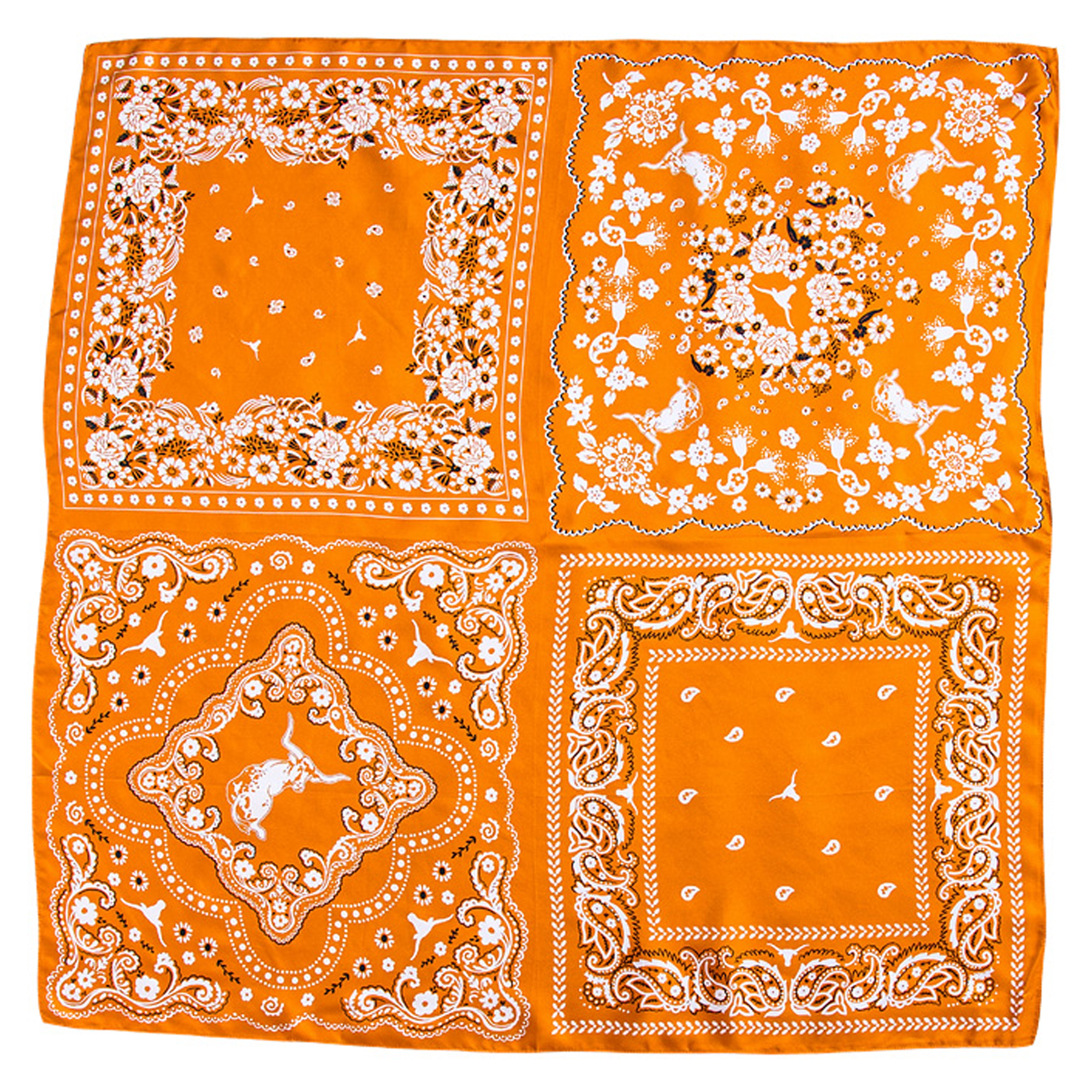 Smith & Quinn Texas Longhorns Square Silk Scarf