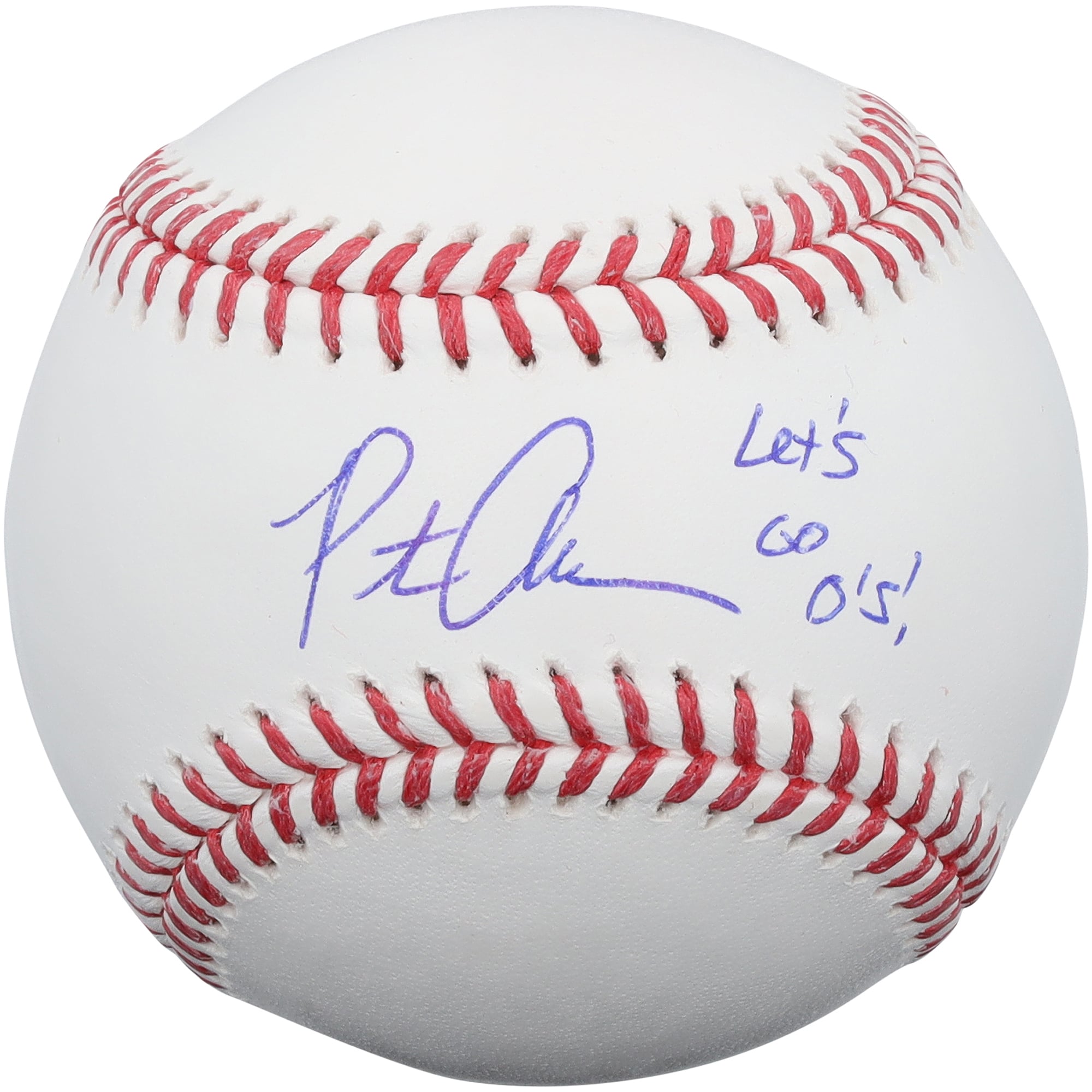 Pete Alonso Baltimore Orioles Autographed Baseball with "Let's Go O's" Inscription