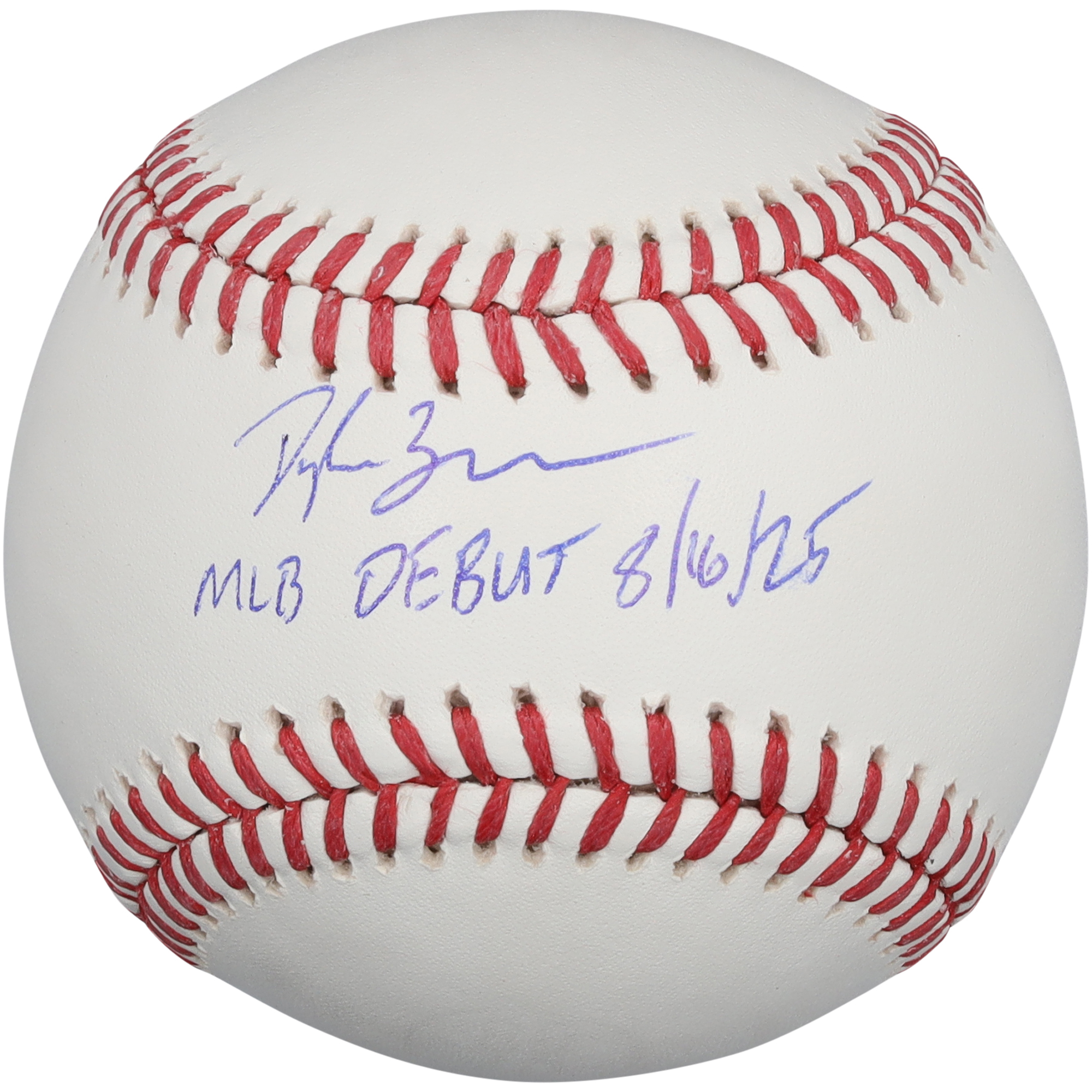 Dylan Beavers Baltimore Orioles Autographed Baseball with "MLB Debut 8/16/25" Inscription