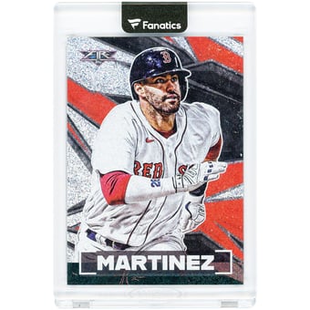 J.D. Martinez Boston Red Sox 2021 Topps Fire Inferno #97 #1/1 Card