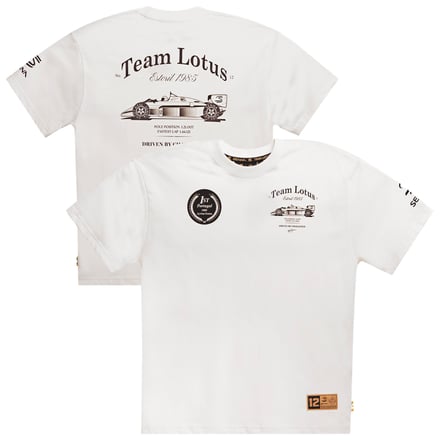 Ayrton Senna X Lotus Oversized T-Shirt - Cream - Unisex