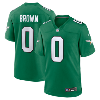 Men's Nike Marquise Brown  Kelly Green Philadelphia Eagles Alternate 2 Game Jersey