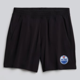"Men's lululemon Black Edmonton Oilers Pace Breaker Linerless Short 7"""