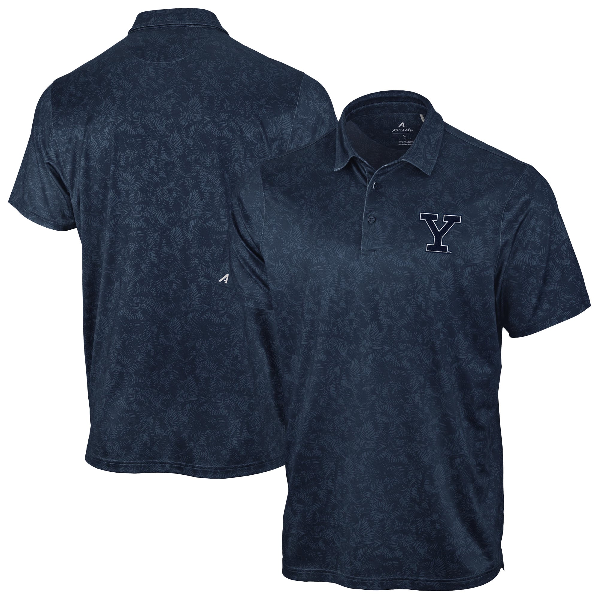 Men's Antigua Navy Yale Bulldogs Lush Polo