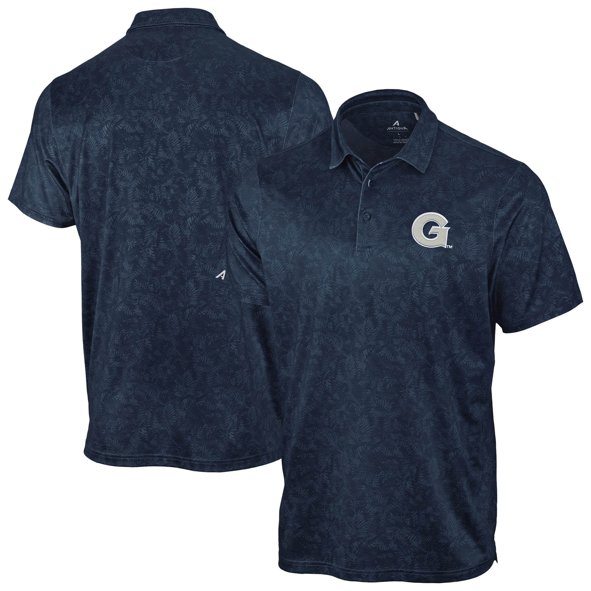 Men's Antigua Navy Georgetown Hoyas Lush Polo