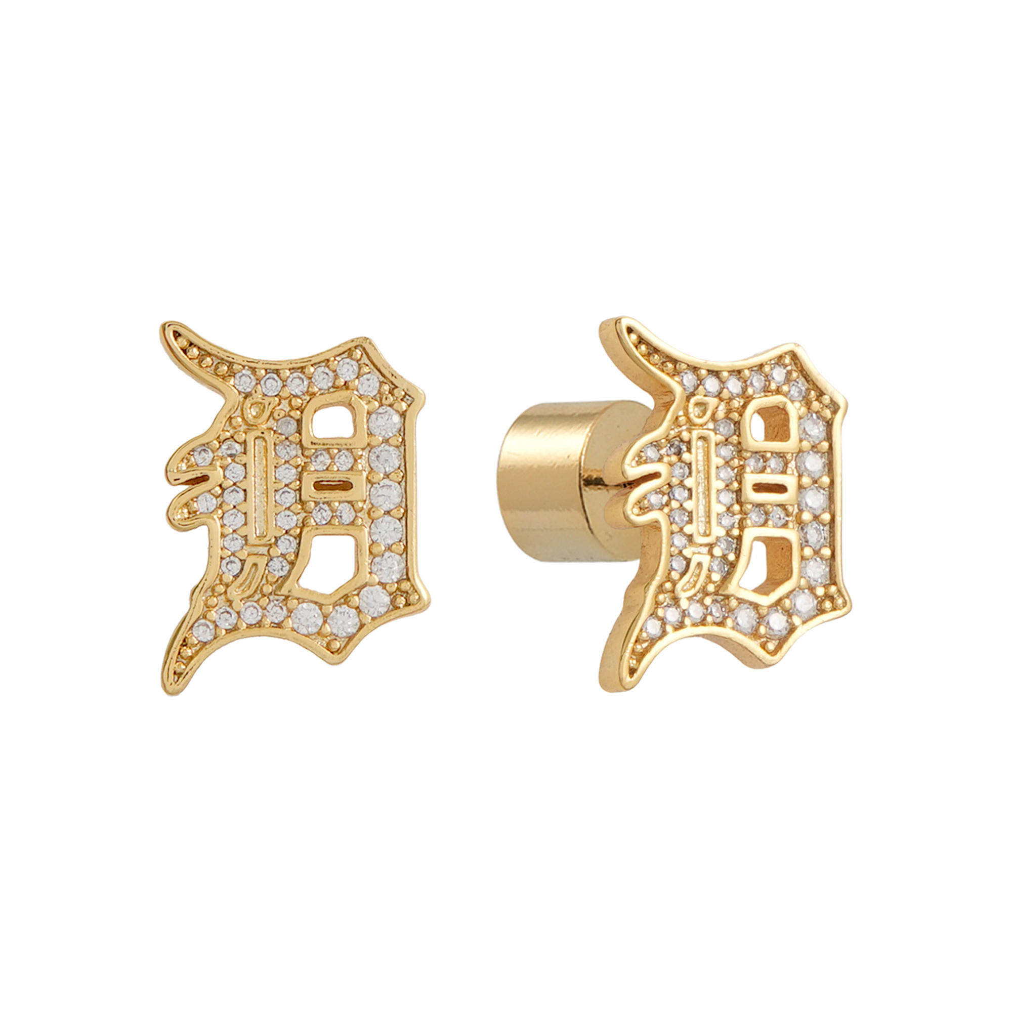 by Jill Martin Detroit Tigers Glam Day Post Back Earrings