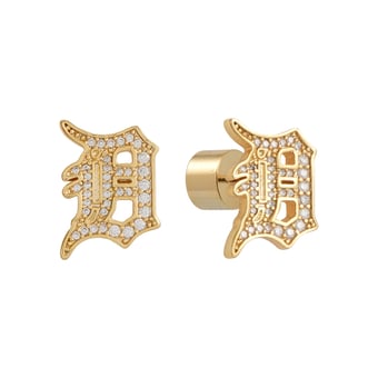 by Jill Martin Detroit Tigers Glam Day Post Back Earrings