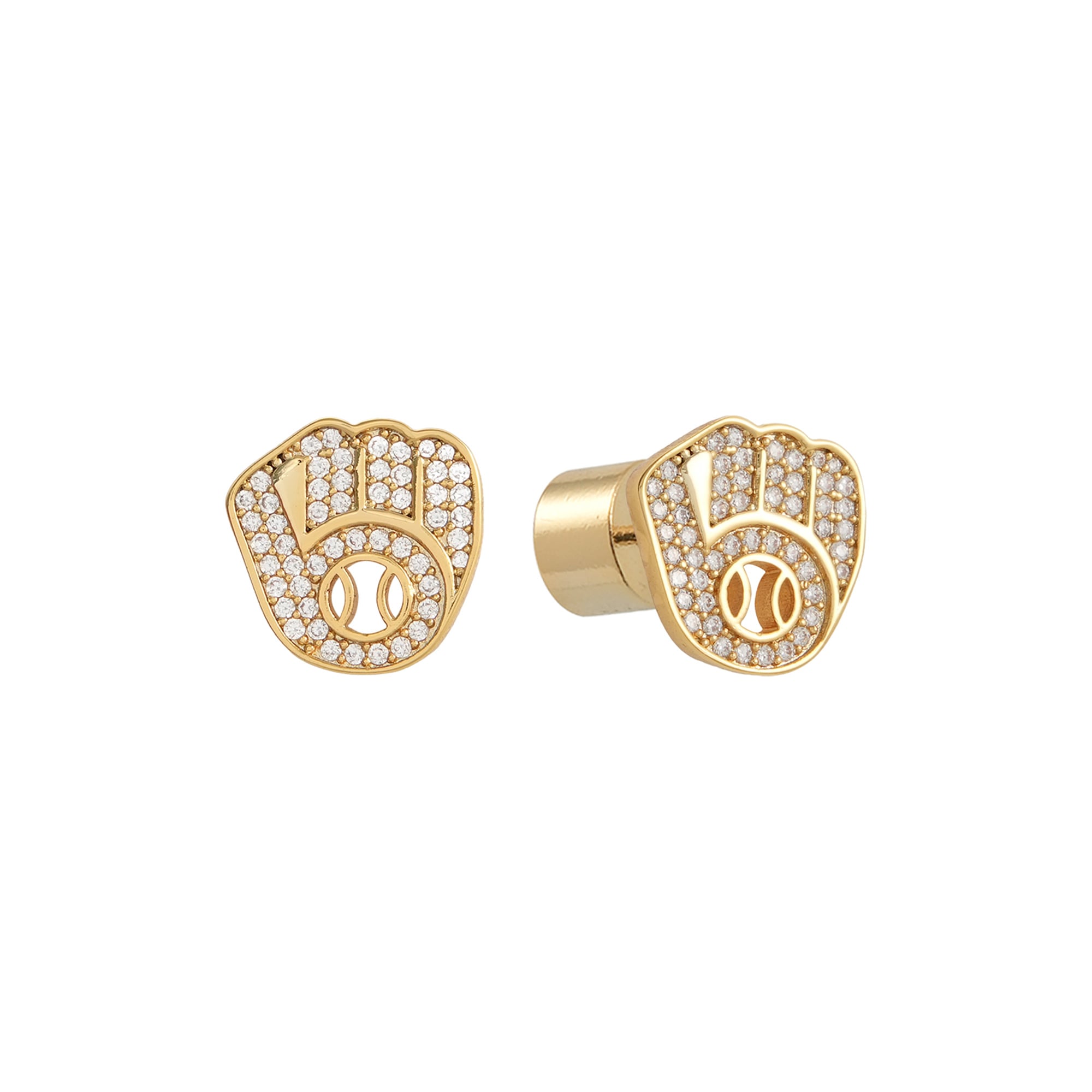 Milwaukee Brewers Glam Day Post Back Earrings