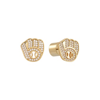 Milwaukee Brewers Glam Day Post Back Earrings