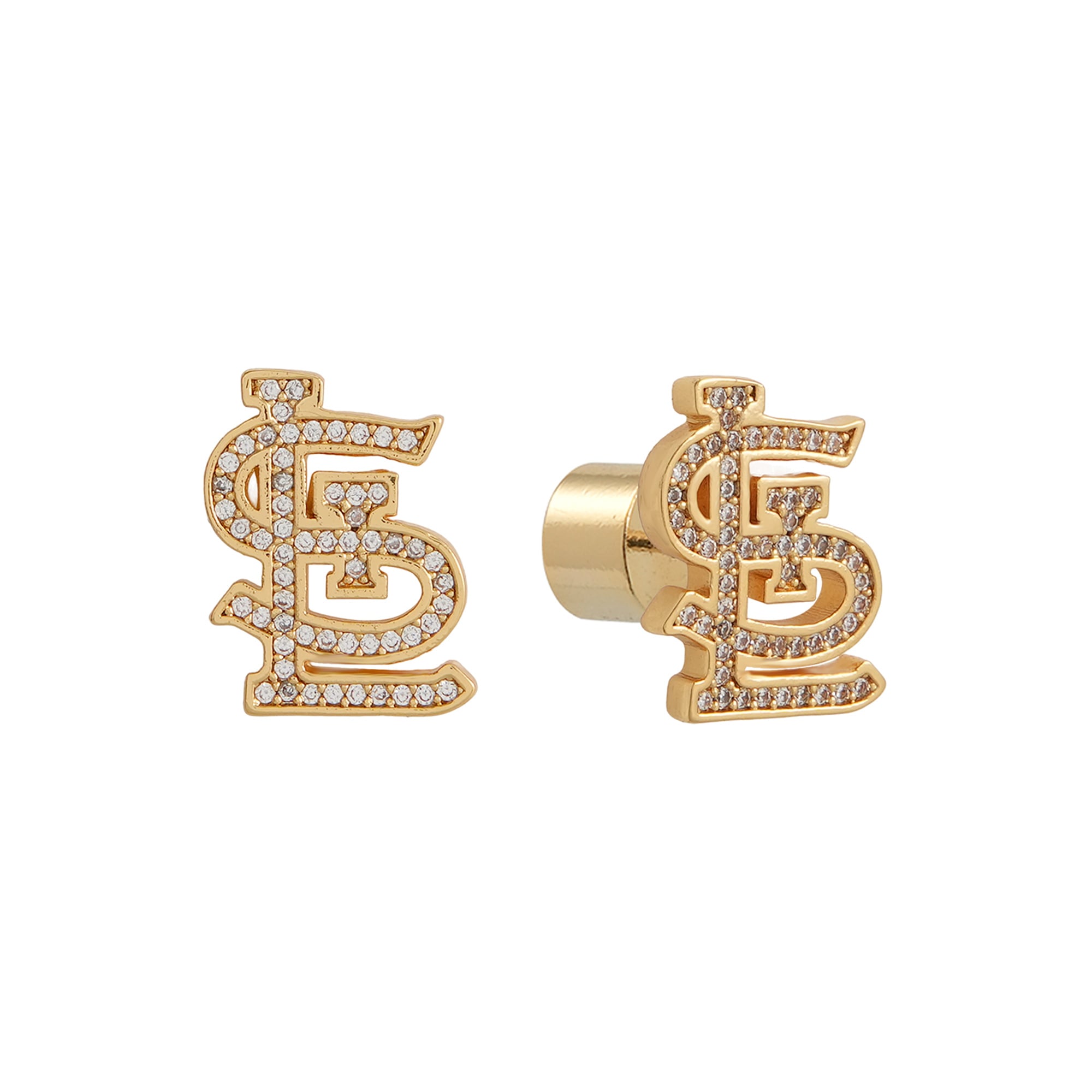 by Jill Martin St. Louis Cardinals Glam Day Post Back Earrings