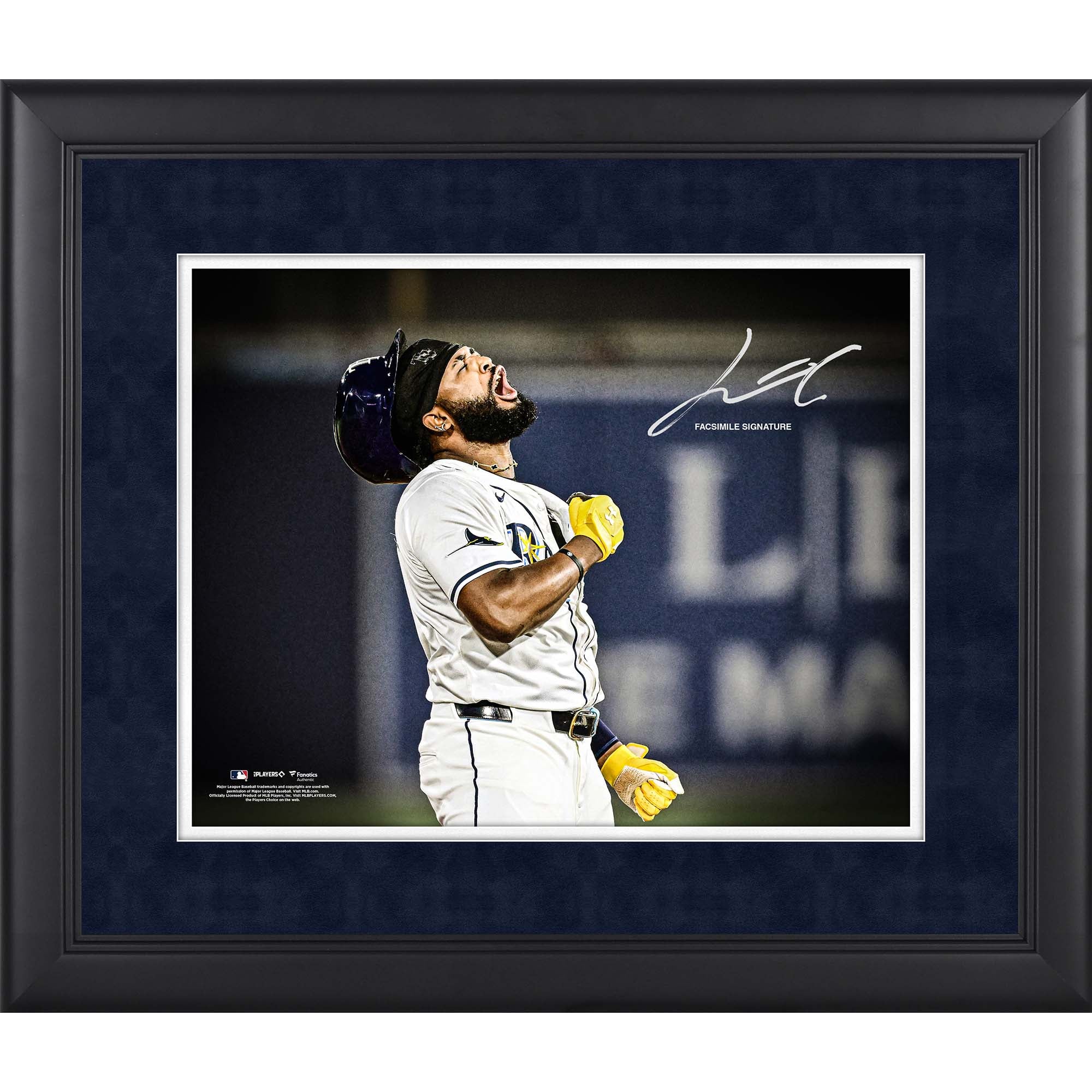 Junior Caminero Tampa Bay Rays Facsimile Signature Framed 11" x 14" Spotlight Photograph