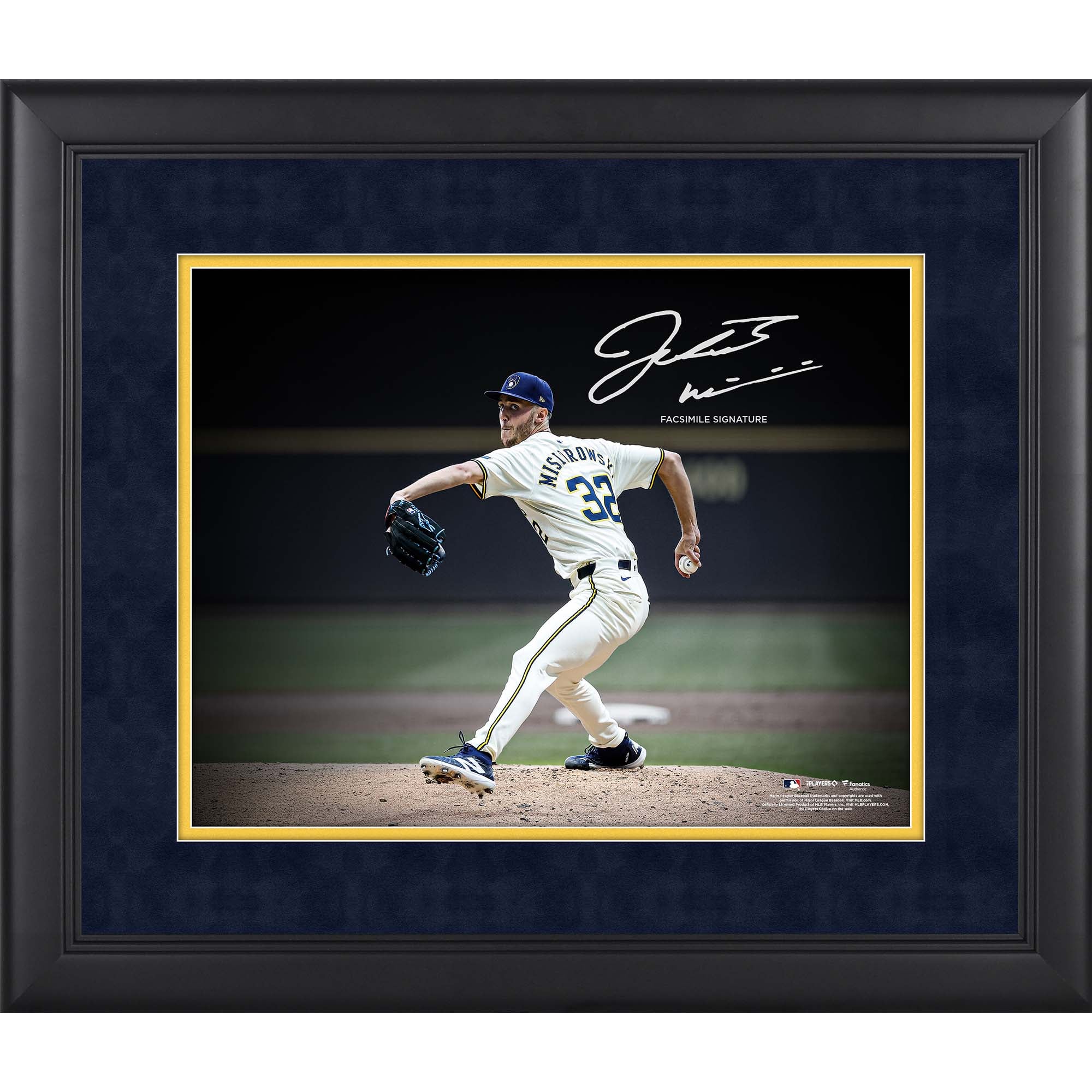 Jacob Misiorowski Milwaukee Brewers Facsimile Signature Framed 11" x 14" Spotlight Photograph