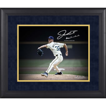 Jacob Misiorowski Milwaukee Brewers Facsimile Signature Framed 11" x 14" Spotlight Photograph