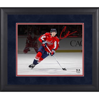 Cole Hutson Washington Capitals Facsimile Signature Framed 11" x 14" Spotlight Photograph