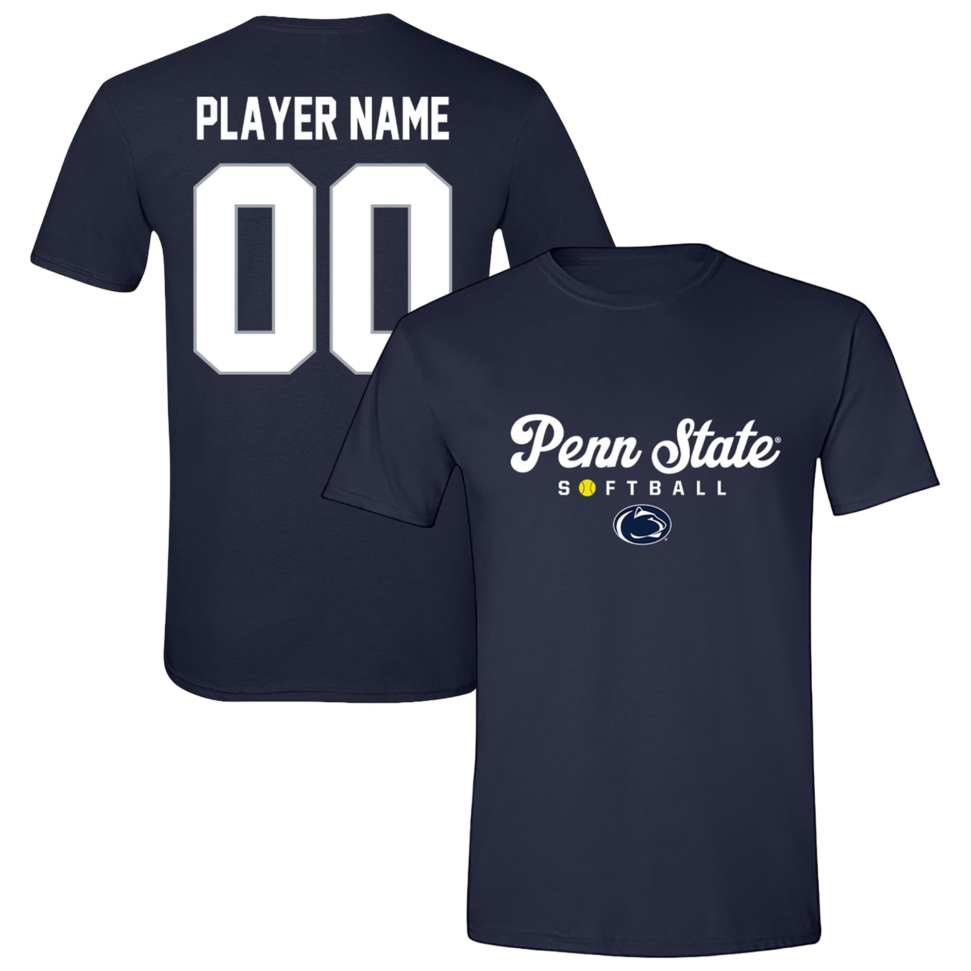 Unisex Navy Penn State Nittany Lions Collegiate Softball T-Shirt