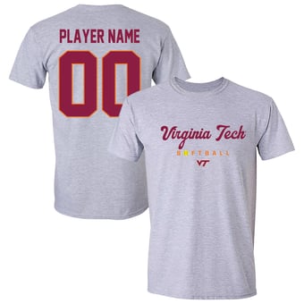 Unisex Gray Virginia Tech Hokies Collegiate Softball T-Shirt