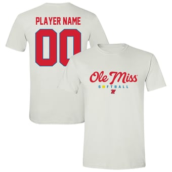Unisex White Ole Miss Rebels Collegiate Softball T-Shirt