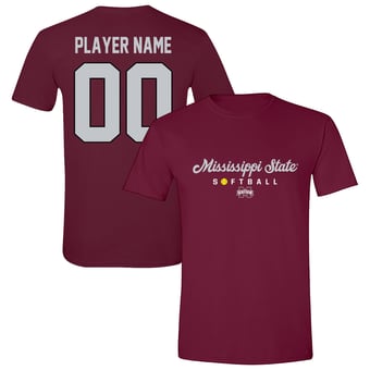 Unisex Maroon Mississippi State Bulldogs Collegiate Softball T-Shirt