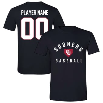 Unisex Black Oklahoma Sooners Collegiate Baseball T-Shirt