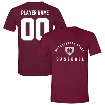 Unisex Maroon Mississippi State Bulldogs Collegiate Baseball T-Shirt
