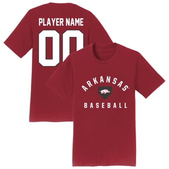 Unisex Cardinal Arkansas Razorbacks Collegiate Baseball T-Shirt
