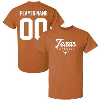 Unisex Texas Orange Texas Longhorns Collegiate Softball T-Shirt