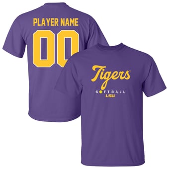 Unisex Purple LSU Tigers Collegiate Softball T-Shirt