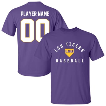 Unisex Purple LSU Tigers Collegiate Baseball T-Shirt