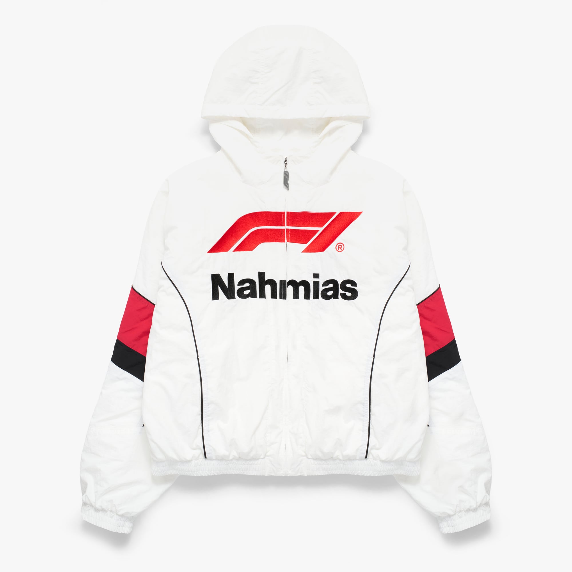 Veste de course unisexe NAHMIAS x F1 crème à fermeture éclair intégrale