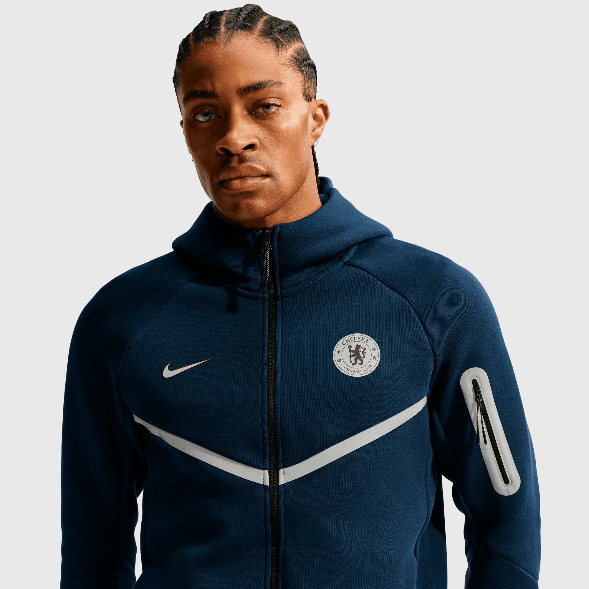 Chelsea Nike Tech Fleecejacke - Blue Eclipse