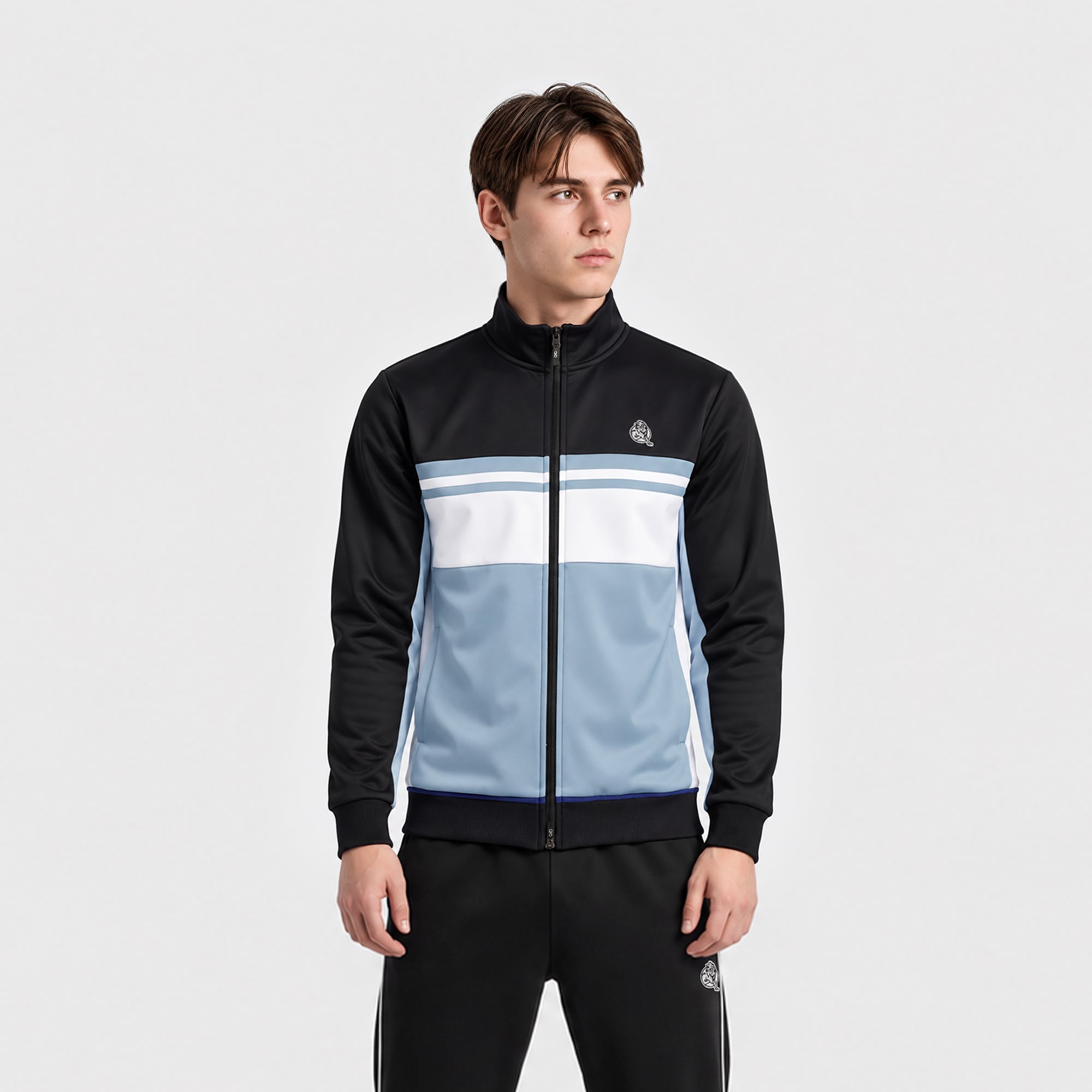 Veste de survêtement Chelsea années 70 - Bleu Windward