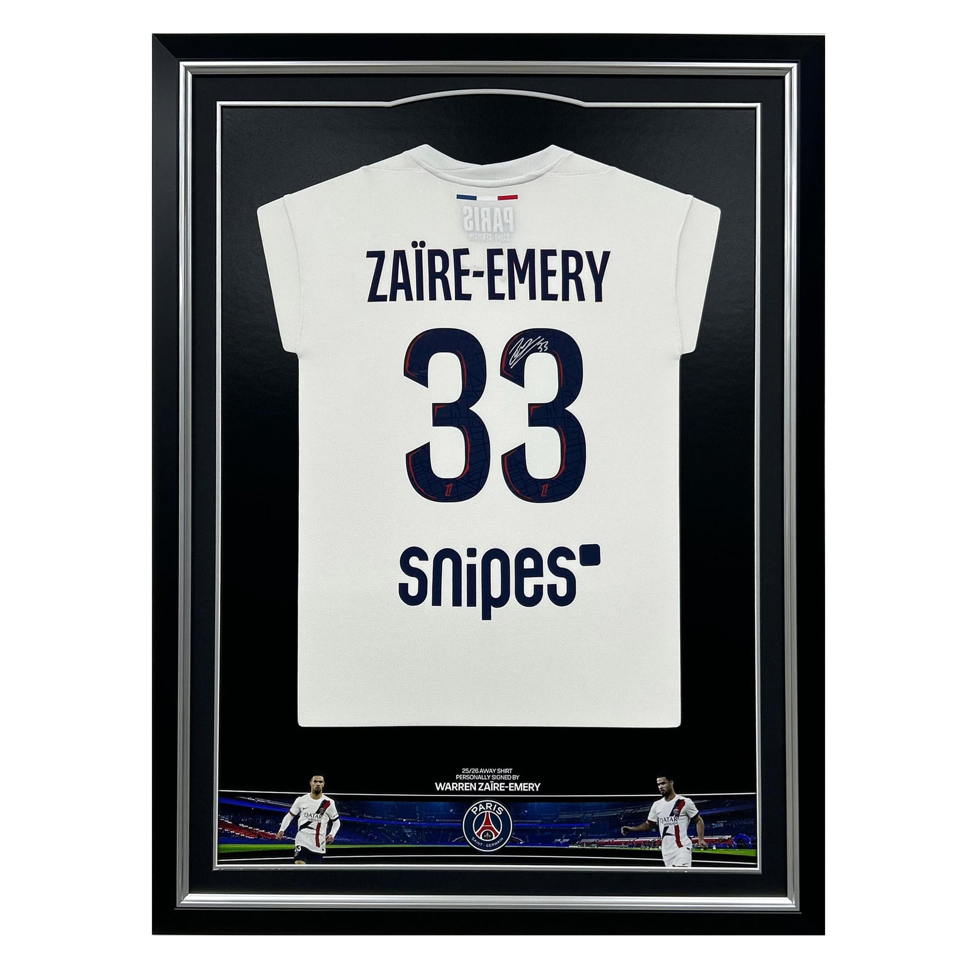 Maillot extérieur Paris Saint-Germain 25/26 signé - Warren Zaire-Emery