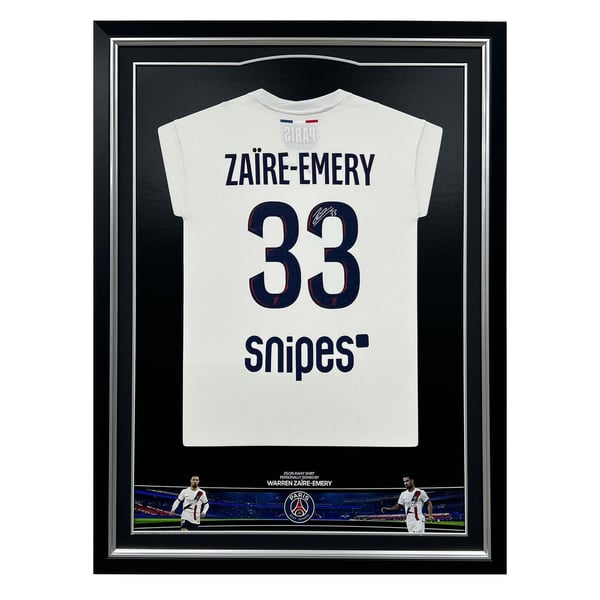 Maillot extérieur Paris Saint-Germain 25/26 signé - Warren Zaire-Emery