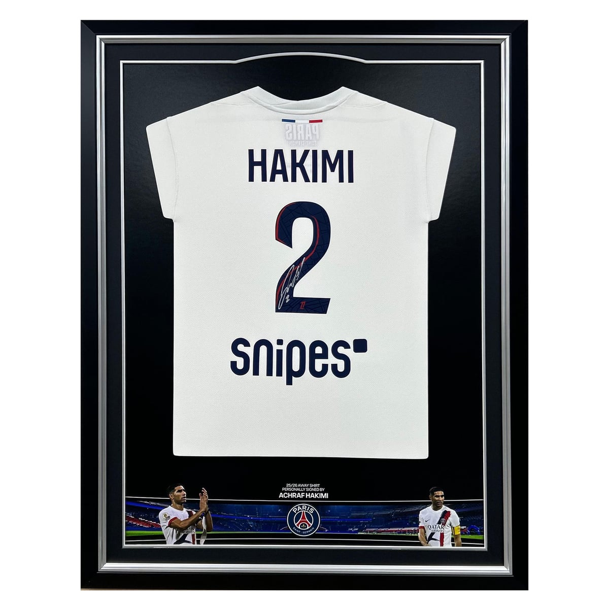 Maillot extérieur Paris Saint-Germain 25/26 signé - Hakimi