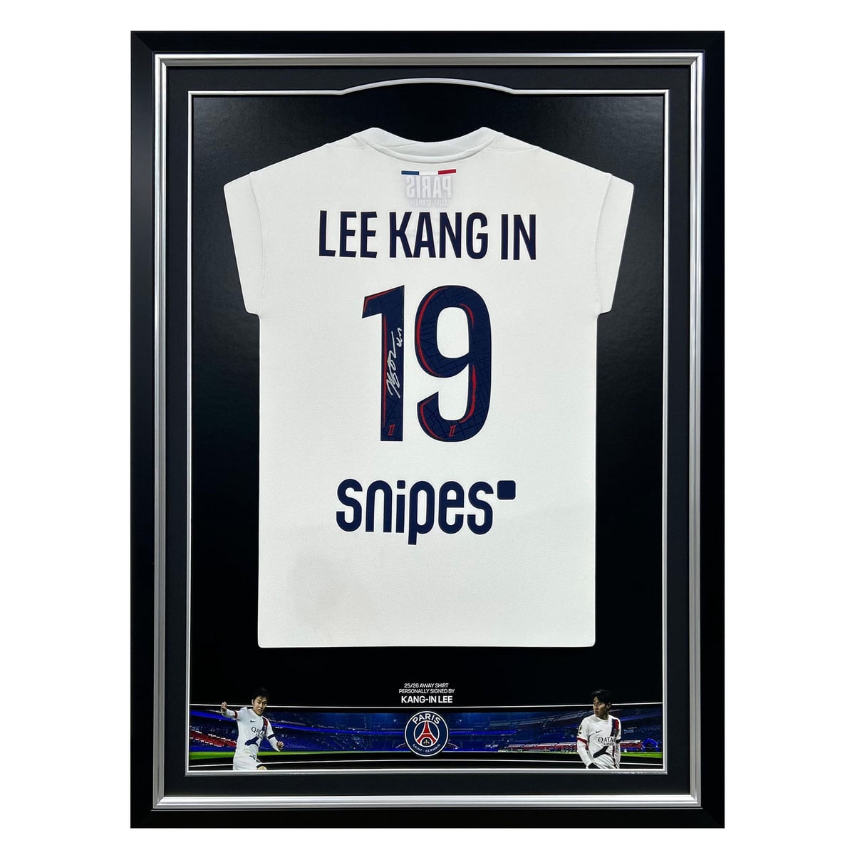 Maillot extérieur 2025-2026 du Paris Saint-Germain signé - Lee Kang-In