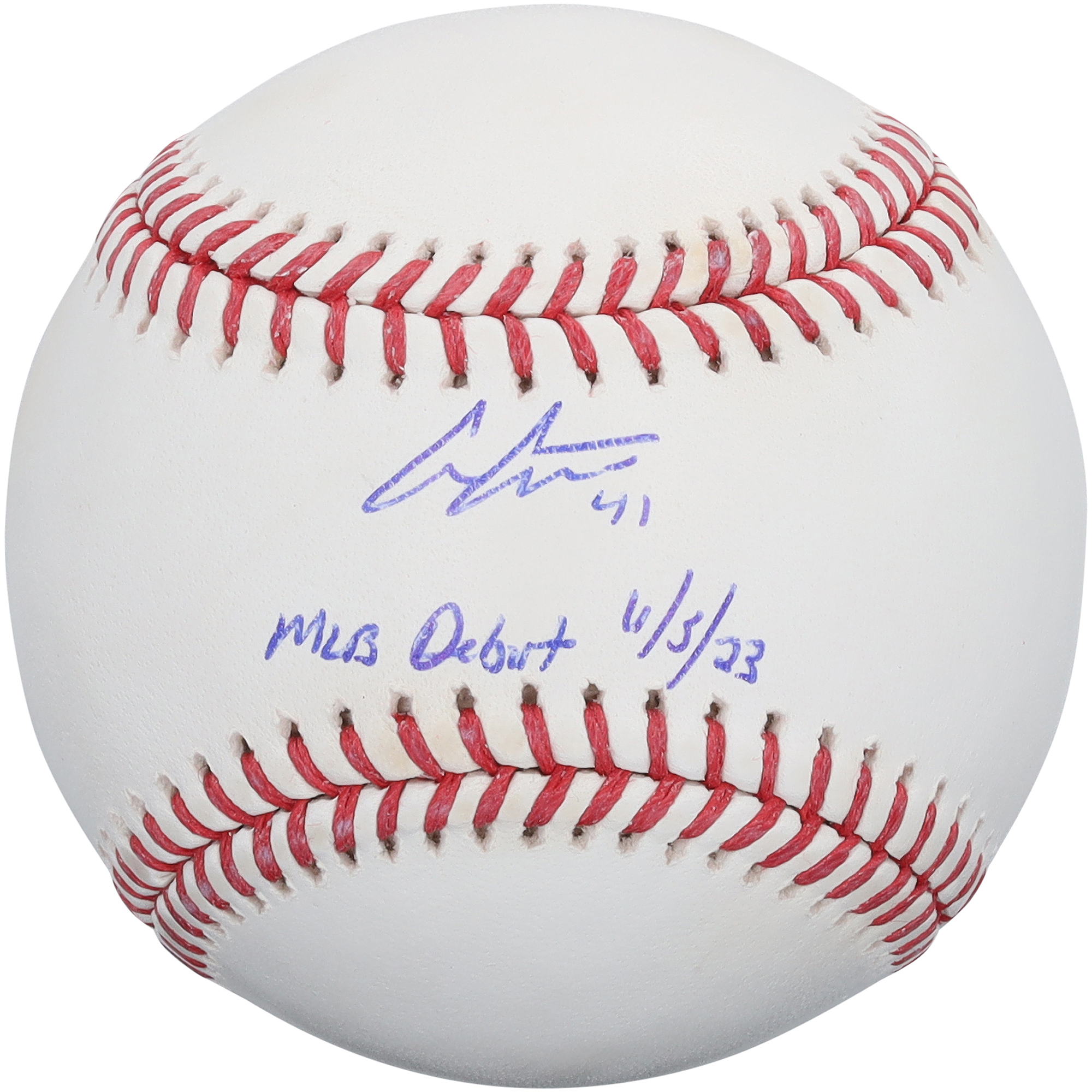 Andrew Abbott Cincinnati Reds Autographed Baseball with "MLB Debut 6/5/23" Inscription