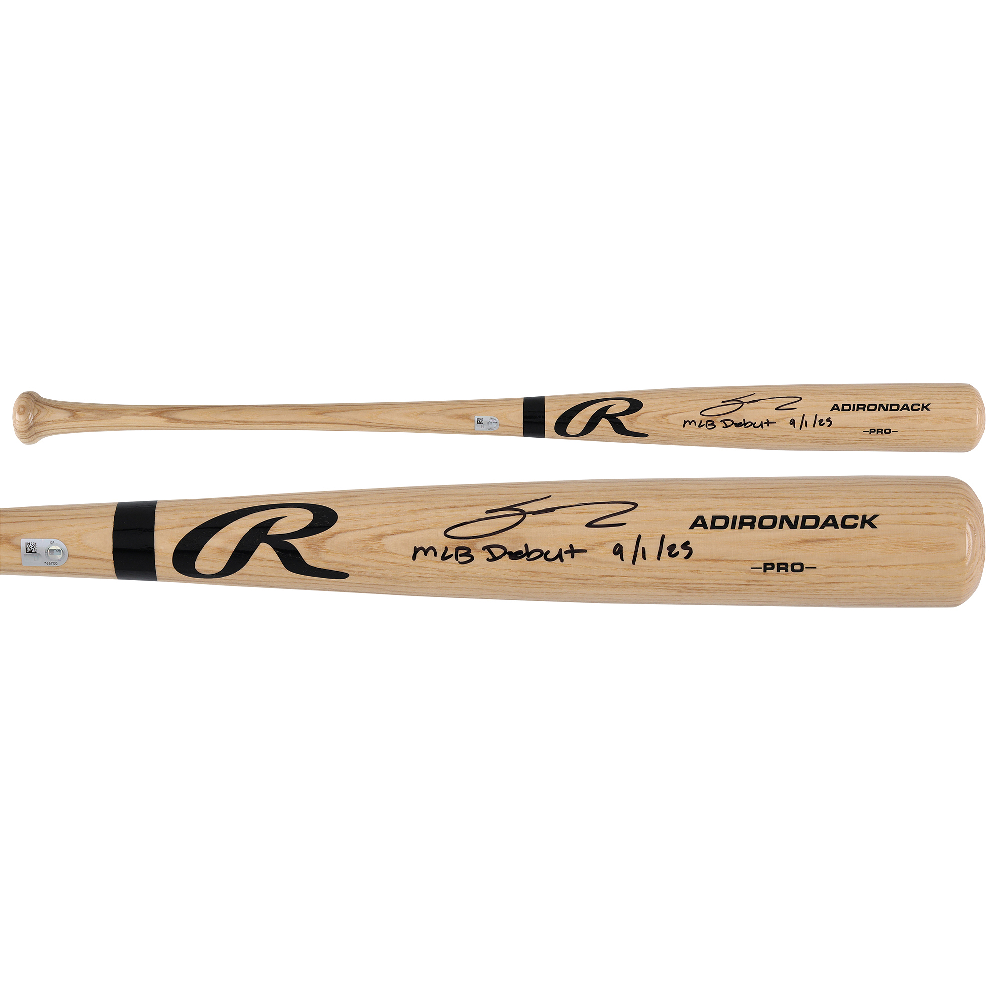 Sal Stewart Cincinnati Reds Autographed Blonde Rawlings Pro Bat with "MLB Debut 9/1/25" Inscription
