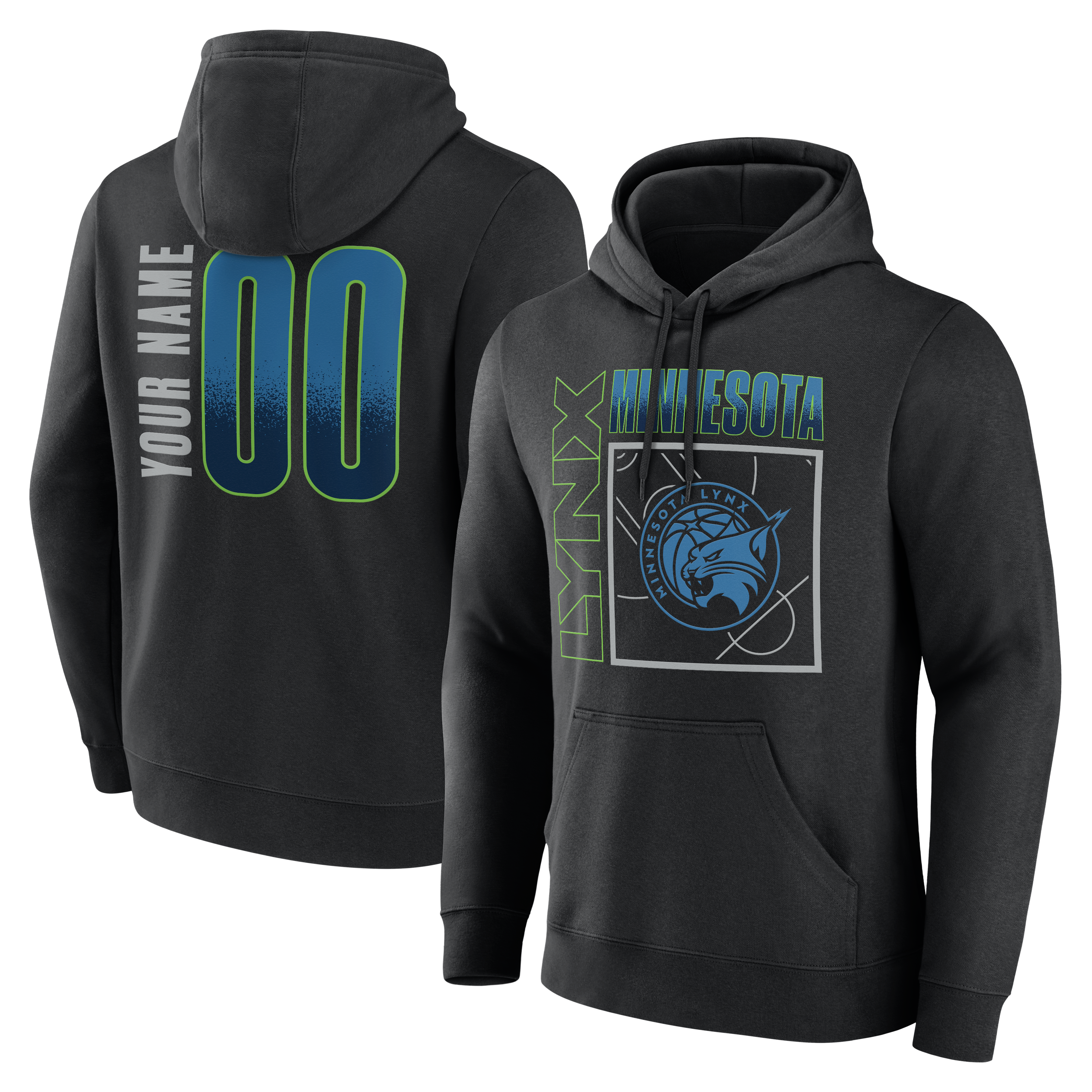 Men’s Black Minnesota Lynx Home Court Pop Personalized Name & Number Hoodie Men’s Black Minnesota Lynx Home Court Pop Personalized Name & Number Hoodie