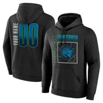 Men's Black Minnesota Lynx  Home Court Pop Personalized Name & Number Hoodie