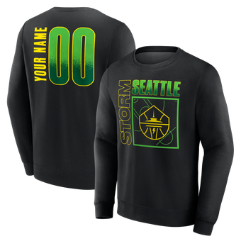 Men's Black Seattle Storm  Home Court Pop Personalized Name & Number Sweatshirt