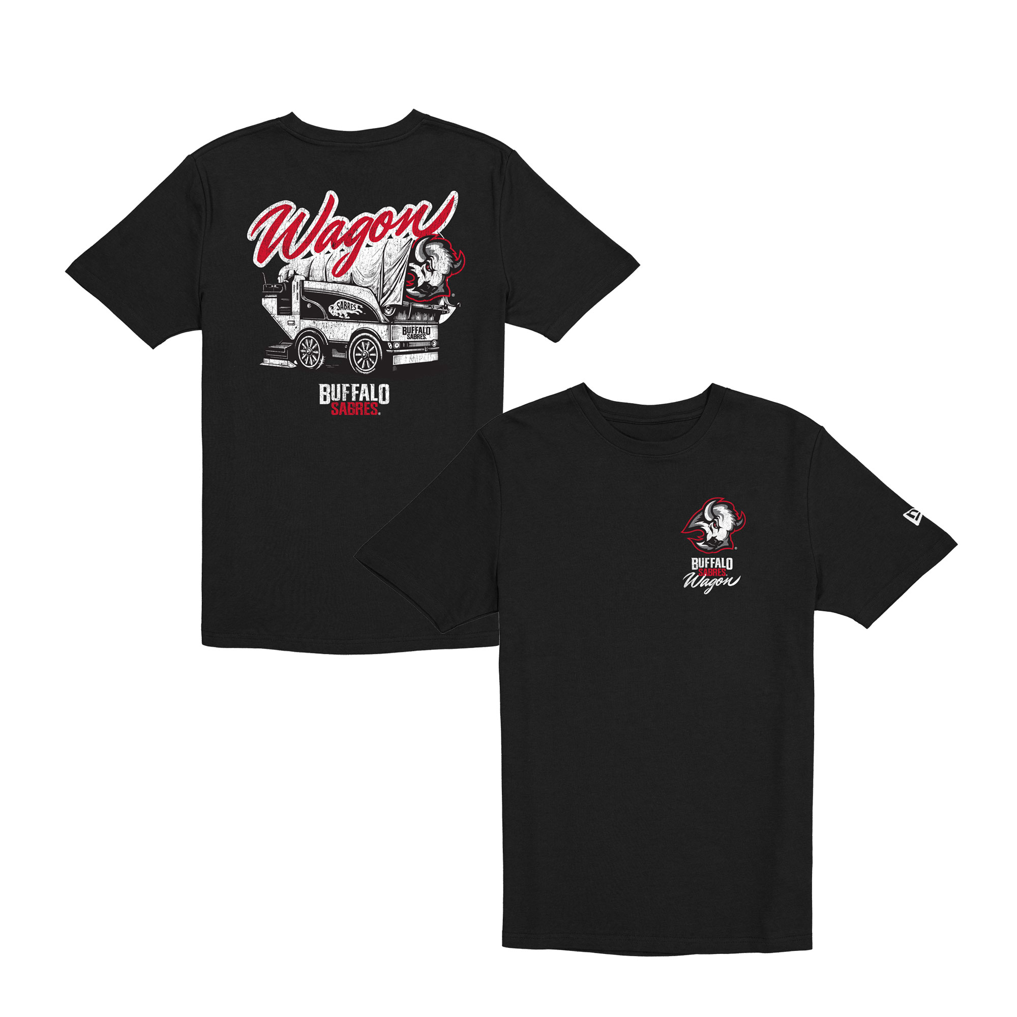 Men’s New Era Black Buffalo Sabres Wagon Defender T-Shirt Men’s New Era Black Buffalo Sabres Wagon Defender T-Shirt