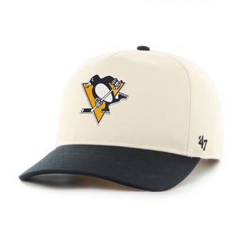 Men's '47 Cream/Black Pittsburgh Penguins Logo Hitch Adjustable Hat