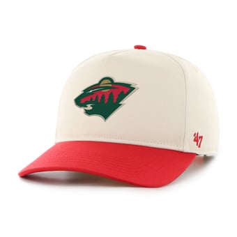 Men's '47 Cream/Red Minnesota Wild Logo Hitch Adjustable Hat