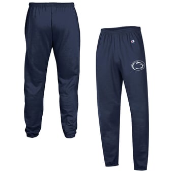 Men's Champion  Navy Penn State Nittany Lions Powerblend Banded Fleece Sweatpants
