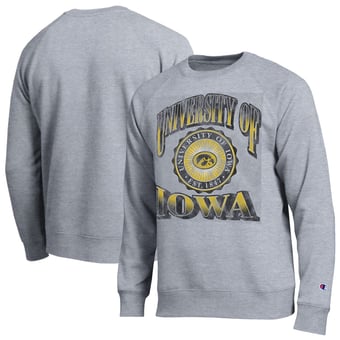 Men's Champion Heather Gray Iowa Hawkeyes All-Star Sweatshirt