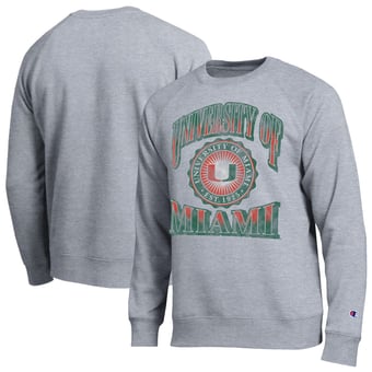Men's Champion Heather Gray Miami Hurricanes All-Star Sweatshirt