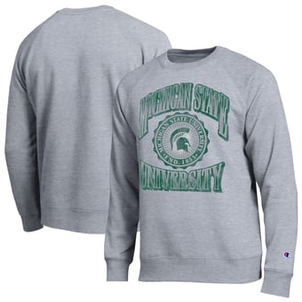 Men's Champion Heather Gray Michigan State Spartans All-Star Sweatshirt