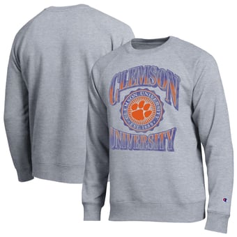Men's Champion Heather Gray Clemson Tigers All-Star Sweatshirt